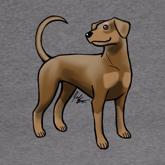 Dog - Doberman Pinscher - Brown and Tan Natural by Jen's Dogs Custom Gifts and Designs